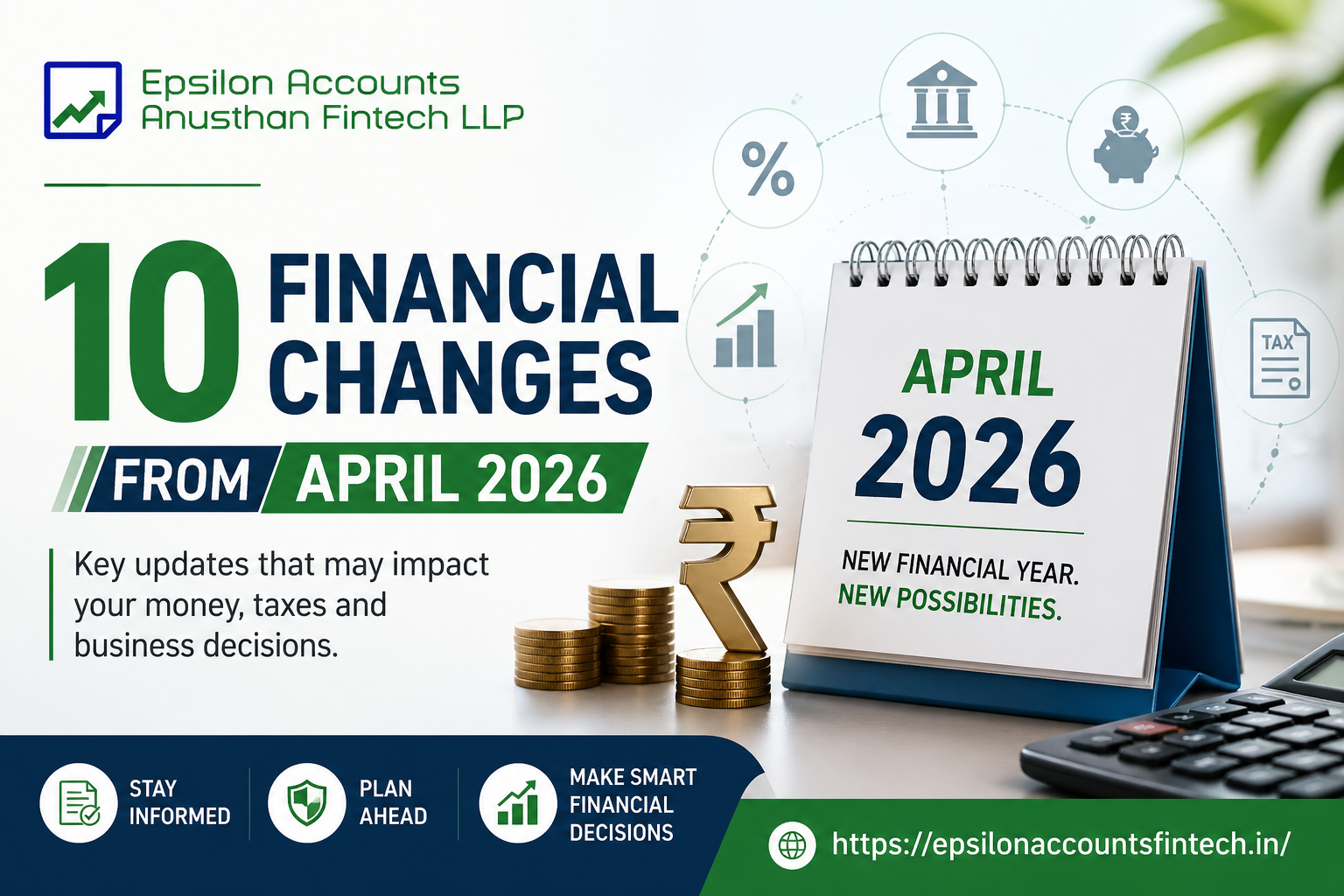 10 Financial Changes from April 2026: What Taxpayers, Salaried Employees, and Businesses in India Should Know