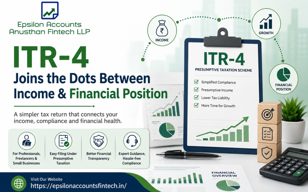 ITR-4 Joins the Dots Between Income & Financial Position