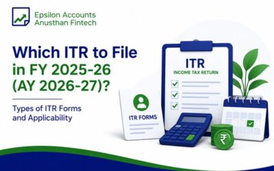 Which ITR to File in FY 2025-26 (AY 2026-27)? Types of ITR Forms and Applicability
